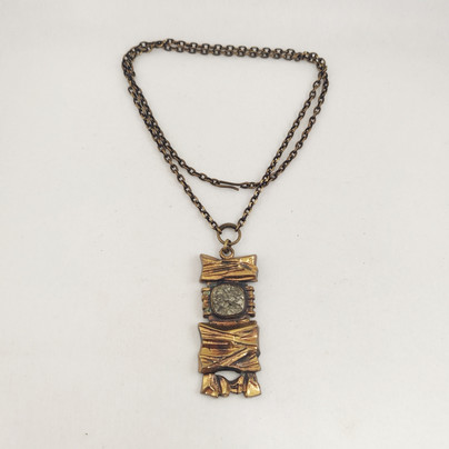 Pentti Sarpaneva, ´Kelo´ -Pendant + Chain, Bronze