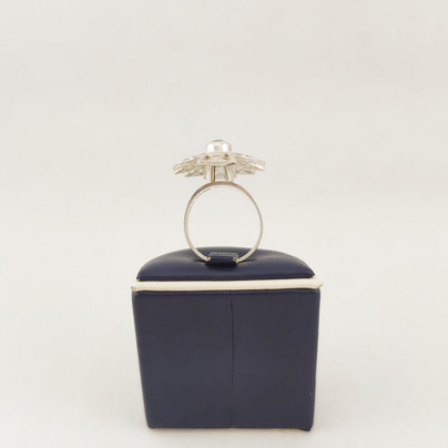 Kultasepät Salovaara ky, Turku, Finland. Ring with smoky quartz , Sterling -72
