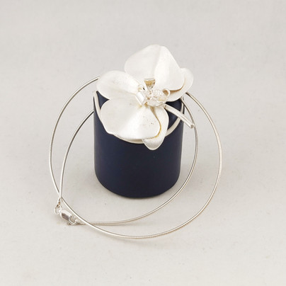 Tammi Jewelry , (big) Orchid -Pendant , Sterling