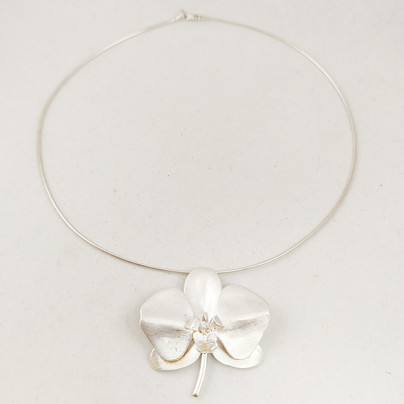 Tammi Jewelry , (big) Orchid -Pendant , Sterling