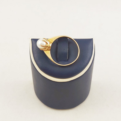 Reivonen Hemmo Juhani , Turku, Finland. Pearl Ring , 14c gold -66