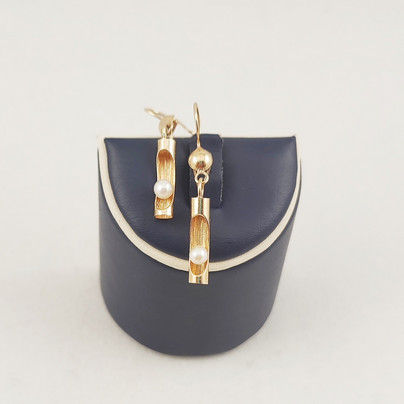 EJA , Einari Ailio , Earrings withs pearls , 14c Gold -77