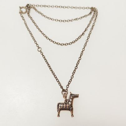 Kalevala Jewelry, ´poem horse´, Necklace , Bronze