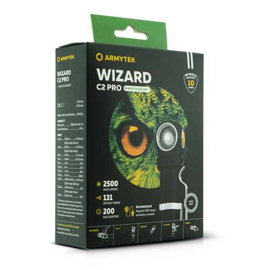 Armytek Wizard C2 Pro Magnet Usb Xhp50.2 ( lämmin valo )