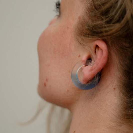 EARBIT earrings GRADIENT BLUE | L