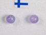 Nappikorvakorut ametisti vaalea violetti 6mm
