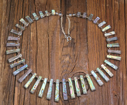 Kaulakoru: simpukkakaulakoru, 40cm, 925-hopea. Unikki!