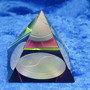 Lasipyramidi yin-yang koko 47x47mm