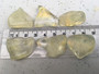Tektiitti vaaleankeltainen meteoriittilasi 6-9g Kiina