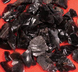 Obsidiaani raaka musta 5-10g Meksiko