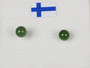 Nappikorvakorut nefriitti - jade vihreä 4mm