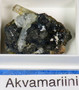 Akvamariini ja musta turmaliini kidesykerö 10g ak115 Namibia