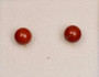 Nappikorvakorut punainen jaspis 6mm