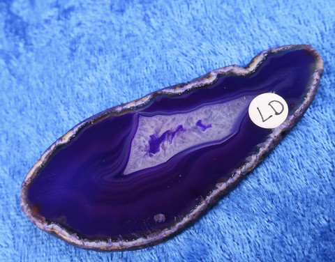 Akaattilevy violetti 70x33mm siivu LD