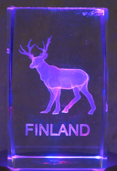 Kristallikuutio 6cm Poro, Lapland