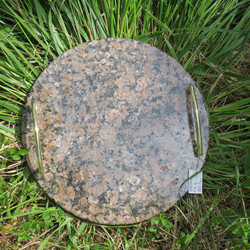 Tarjotin graniitti kivitarjotin 29,5cm pyöreä nroTR4