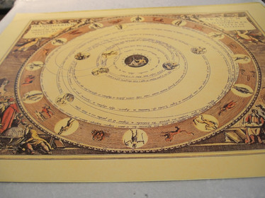 Juliste astrologinen kartta, enkeleitä ym 40x50cm – Kivikauppa Qii