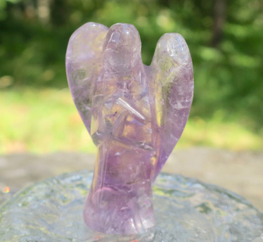 Ametisti 55mm violetti seisova kivienkeli pöytäkoristeeksi