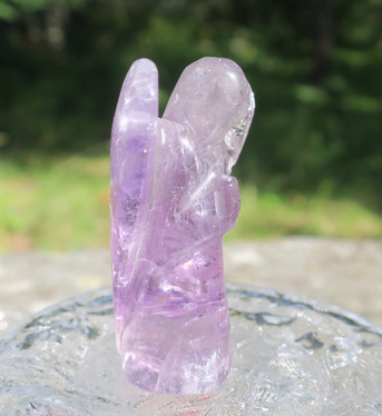 Ametisti 55mm violetti seisova kivienkeli pöytäkoristeeksi