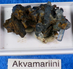 Akvamariini ja musta turmaliini kidesykerö 23g ak119 Namibia