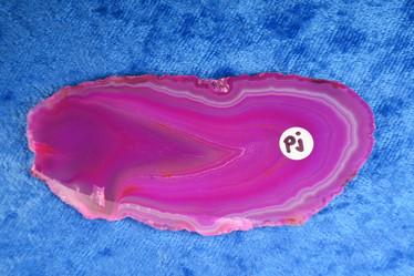 Akaattilevy pinkki 82x40mm nro PJ