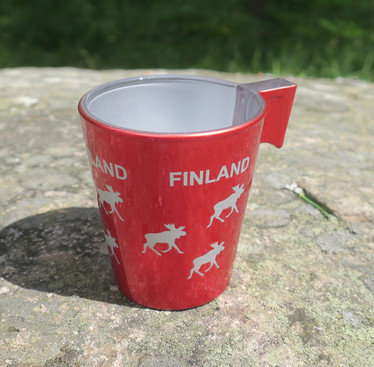 Espressokuppi Hirvi Finland, 8cl väri punainen