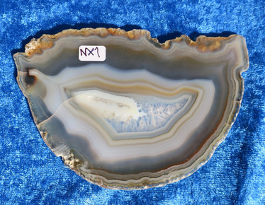 Akaattilevy natural harmaanruskea 120x80mm nro NX1