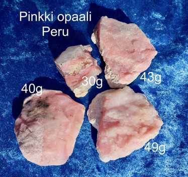 Pinkki opaali Peru 40g 55x45x15mm nro Hiopp2