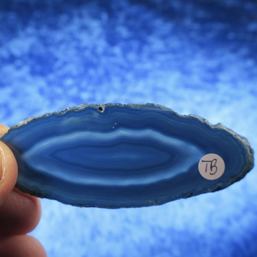 Akaattilevy sinivihreä 80x34mm siivu TB