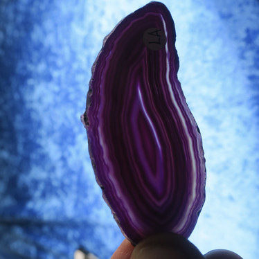 Akaattilevy violetti 85x35mm siivu LA