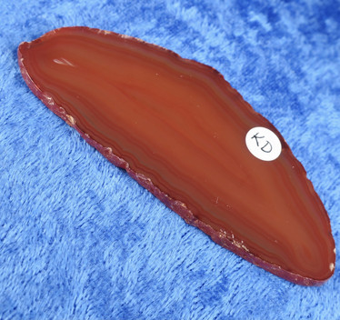Akaattilevy  karneoli 75x30mm oranssi siivu KD