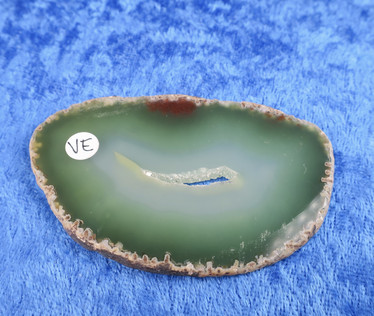 Akaattilevy vihreä 75x45mm siivu, reikä siimalle VE