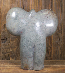 Kiviveistos elefantti, talkkiserpentiini 1970g Muvez17