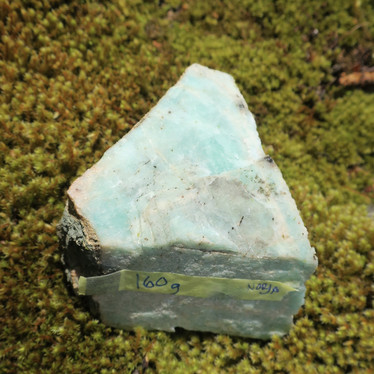 Amatsoniitti sinivihreä 160g 65x60x40mm Norja Hi98