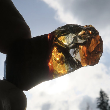 Raakalasi 40g oranssi kirkas ja opaakki punaruskea nro65