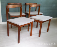 Askon 1960-luvun tuolit, Jussi Peippo, myydään yhdessä 4 kpl