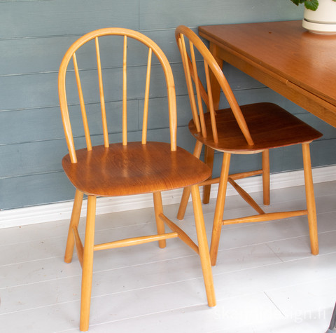 50-luvun Fanett tuolit, valmistaja Edsbyverken, yhteishinta 2 kpl