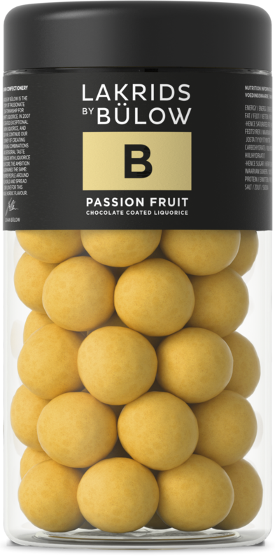 B - Passion Fruit 295g | suklaakuorrutteinen lakritsi