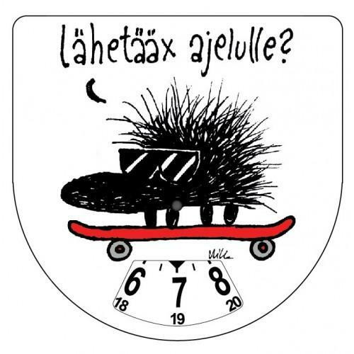 lähetääx ajelulle? -parkkikiekko