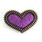 Sydän-rintakoru, violetti