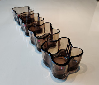Iittala Aalto ruskea kynttilälyhty / tuikkukippo