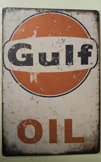 Peltikyltti Gulf Oil