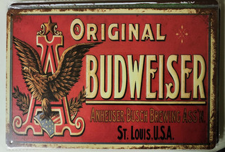 Peltikyltti Original Budweiser