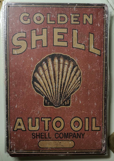 Peltikyltti Golden Shell Auto Oil
