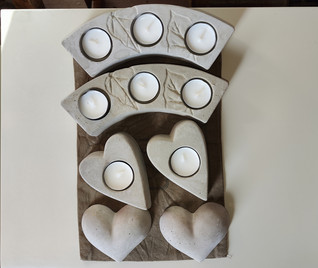 Betoniset tuikkukipot / koristeet