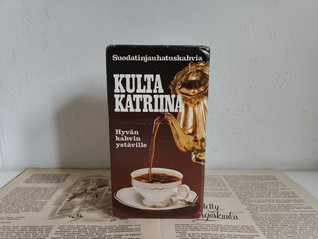 Vanha Kulta Katriina kahvipaketti