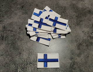Suomenlippu - silitettävä kangasmerkki