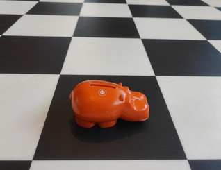 OP pieni säästölipas oranssi