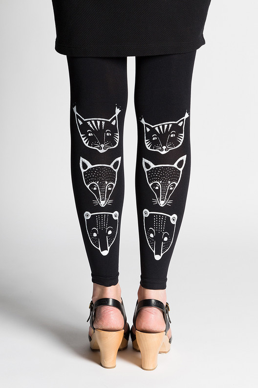 TOTEEMIELÄIMET Leggings musta