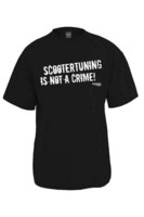 Scootertuning is not a crime t-paita, L